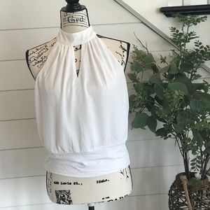 7th Avenue NY&CO Button Neck Halter Blouse - XS